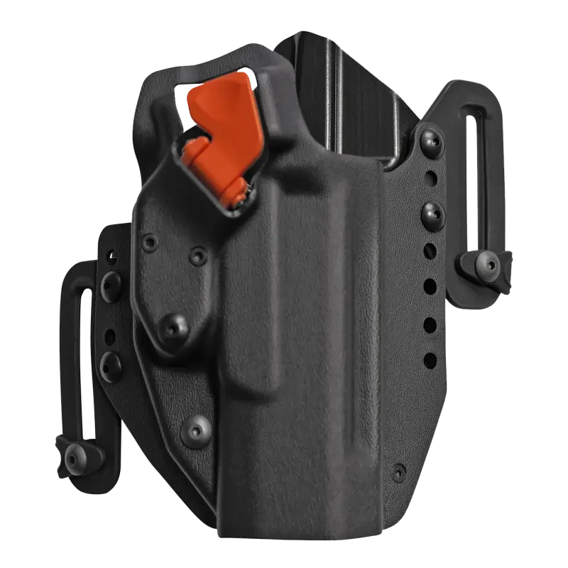 HOLSTER POLYMERE A RETENTION, SECURITE LTG PRO ORANGE - PDP 4.5''/5'' - GAUCHER