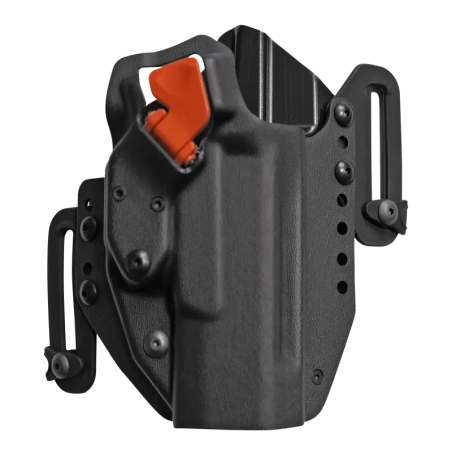 HOLSTER POLYMERE A RETENTION, SECURITE LTG PRO ORANGE - PDP 4.5''/5'' - GAUCHER