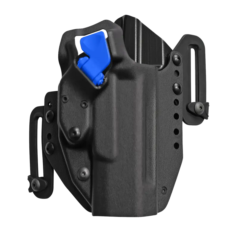 HOLSTER POLYMERE A RETENTION, SECURITE LTG PRO BLEUE - PDP 4.5''/5''- DROITIER