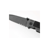 COUTEAU PLIANT WALTHER Q5 STEEL FRAME FOLDER BLACKWASH SERRATED