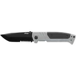 COUTEAU PLIANT WALTHER PDP TANTO FOLDER TUNGSTEN GREY - PARTIELLEMENT CRANTEE