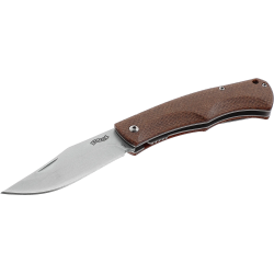 COUTEAU PLIANT WALTHER CTK 1 FINITION STONE WASHED BROWN