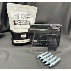 Umarex-Pistolet Walther Pdp Compact 4 Combo RDS 8 BBS 6MM CO2 Blowback