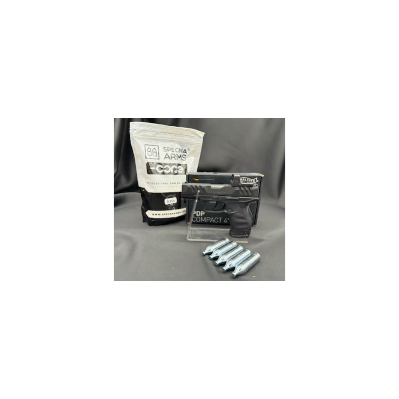 Umarex-Pistolet Walther Pdp Compact 4 Combo RDS 8 BBS 6MM CO2 Blowback