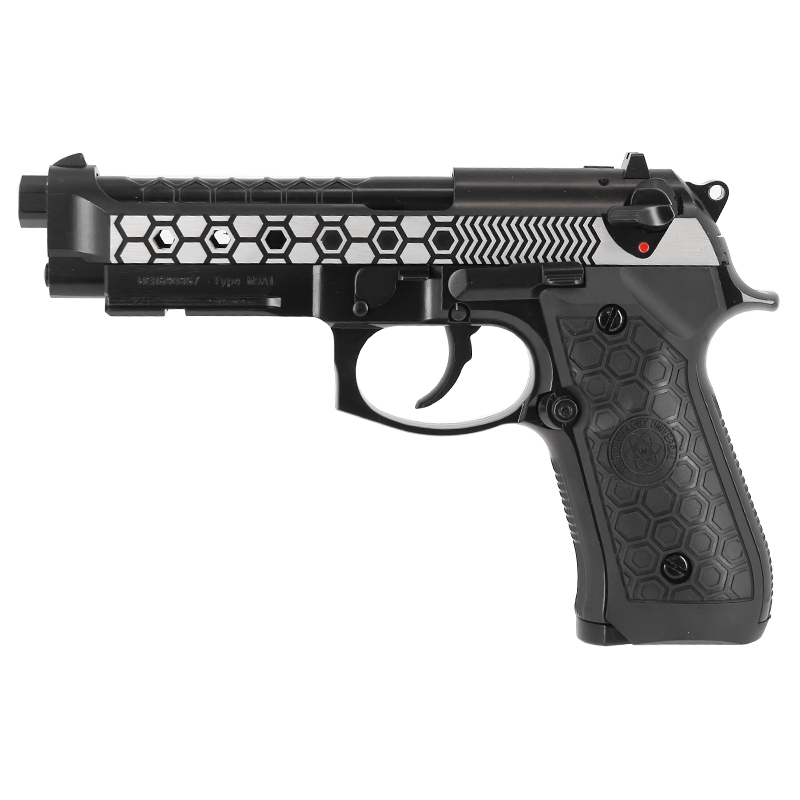 PISTOLET 6MM GAZ M9A1 HEX CUT GEN 2 BI-TON - Airsoft