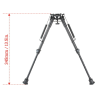 BIPIED 9-13.5 CARBON GRENADIERE RAIL WEAVER PIEDS RETRACTABLES 6N