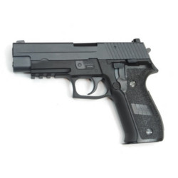 PISTOLET 6MM GAZ M25 RAIL NOIR - Airsoft
