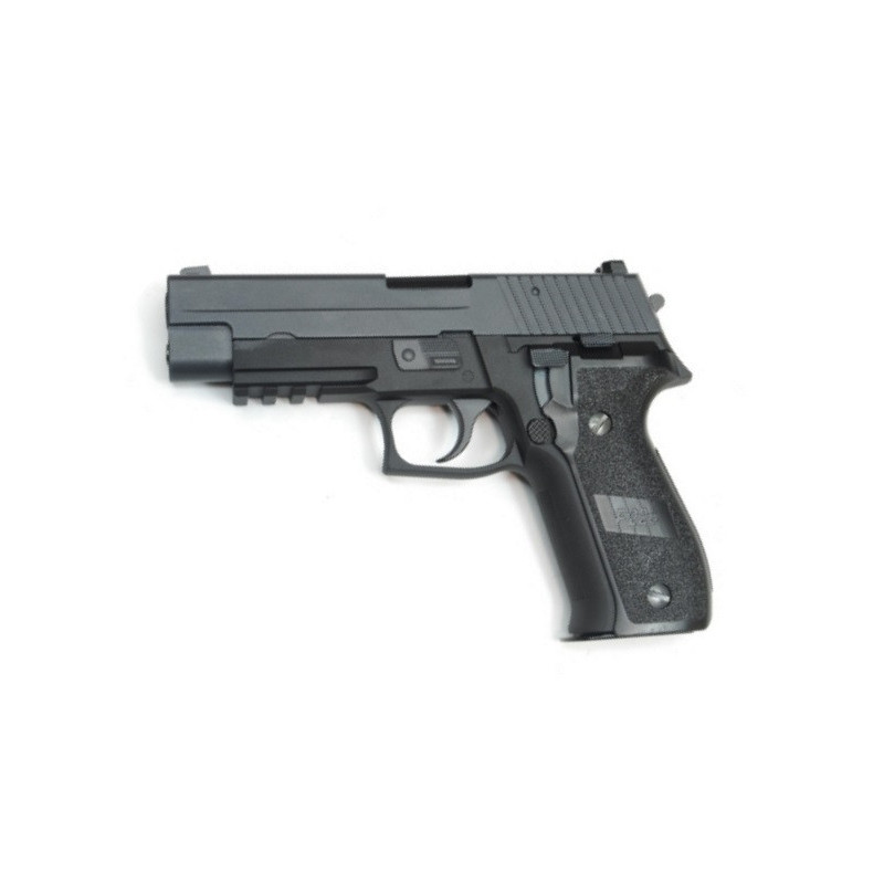 PISTOLET 6MM GAZ M25 RAIL NOIR - Airsoft
