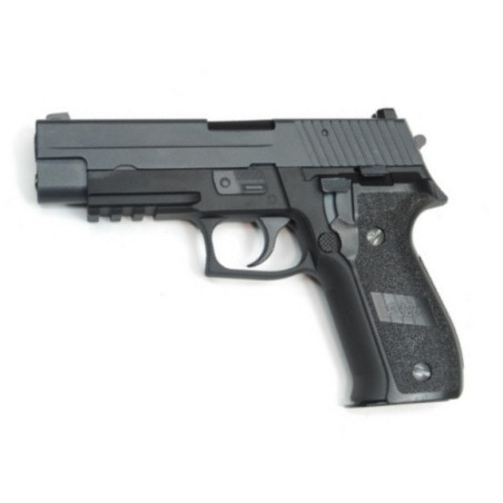 PISTOLET 6MM GAZ M25 RAIL NOIR - Airsoft