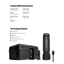 TRACEUR UNIT PREDATOR MKIII TAN + BLASTER MS