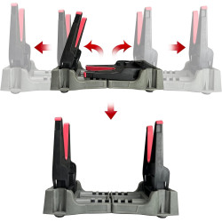 CHEVALET DE TIR COMPACT AJUSTABLE 31 - 40 CM