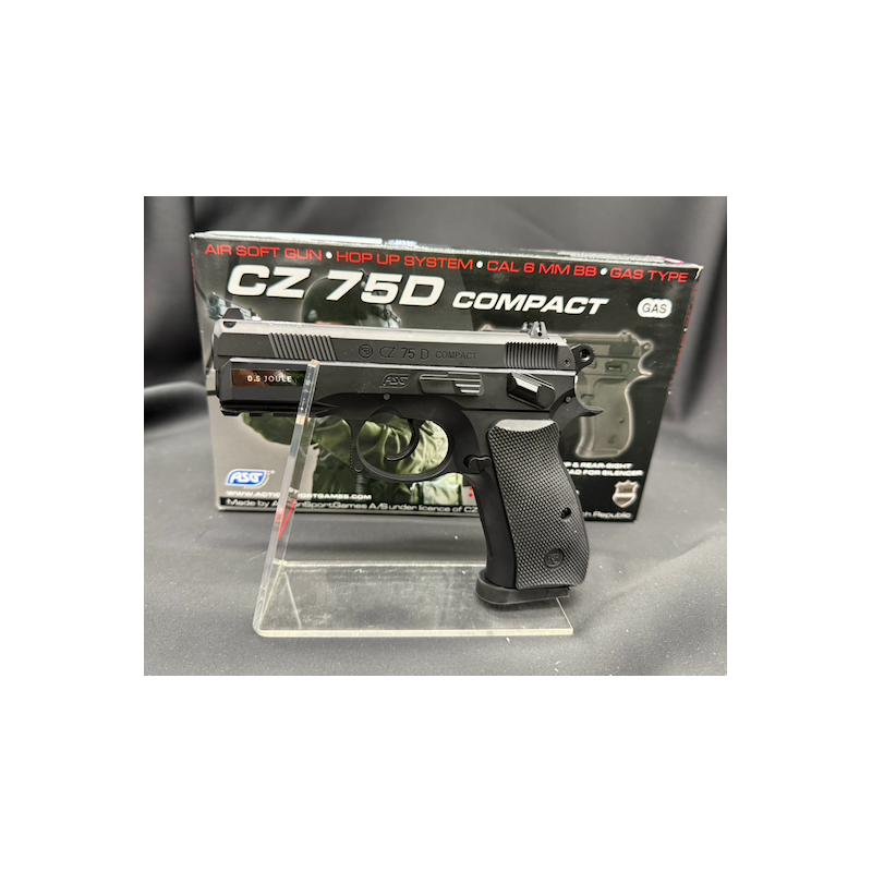 ASG  - PISTOLET 6MM CZ 75D COMPACT GAZ