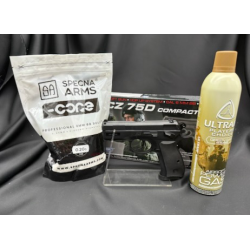 ASG  - PISTOLET 6MM CZ 75D COMPACT GAZ
