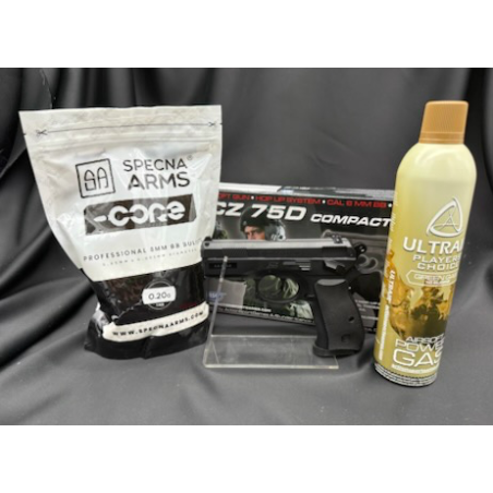 ASG  - PISTOLET 6MM CZ 75D COMPACT GAZ