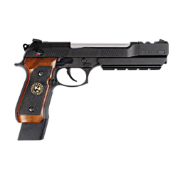 PISTOLET 6MM GAZ M9 BIOHAZARD LONG NOIR - AIRSOFT