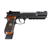 PISTOLET 6MM GAZ M9 BIOHAZARD LONG NOIR - AIRSOFT
