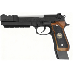 PISTOLET 6MM GAZ M9 BIOHAZARD LONG NOIR - AIRSOFT