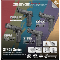 PISTOLET 6MM STP45 PRO 8" CNC VERSION EDITION LIMITEE - AIRSOFT