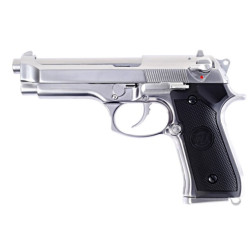 PISTOLET 6MM GAZ M9 SILVER - AIRSOFT