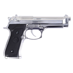 PISTOLET 6MM GAZ M9 SILVER - AIRSOFT