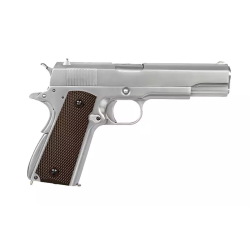 PISTOLET 6MM GAZ 1911 SILVER - AIRSOFT