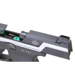 PISTOLET 6MM PIRANHA MK I SILVER - AIRSOFT