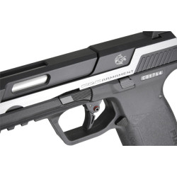 PISTOLET 6MM PIRANHA MK I SILVER - AIRSOFT