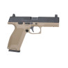 PISTOLET 6MM MKW BLOWBACK METAL NOIR ET TAN - AIRSOFT