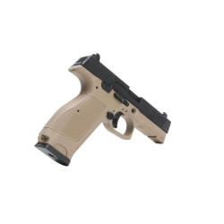 PISTOLET 6MM MKW BLOWBACK METAL NOIR ET TAN - AIRSOFT