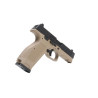 PISTOLET 6MM MKW BLOWBACK METAL NOIR ET TAN - AIRSOFT