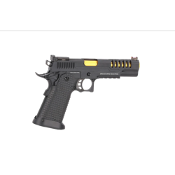 PISTOLET 6MM SA-VGP25 VAPOR OPTIC READY BLACK AND GOLD - AIRSOFT