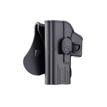 HOLSTER RIGIDE AMOMAX G2 GAUCHER GLOCK NOIR