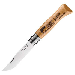 OPINEL COUTEAU N°8 VRI ANIMALIA POISSON