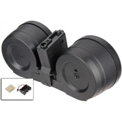 LANCER TACTICAL DRUM C-MAG M4 2500 - AIRSOFT
