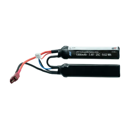 BATTERIE LI-PO 7.4V 1300 MAH 2 STICKS T DEAN