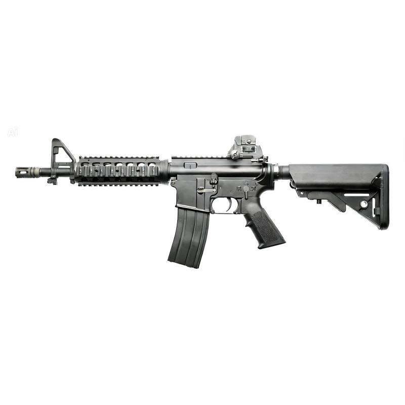 REPLIQUE LONGUE 6MM MAS CQBR GBBR NOIRE - AIRSOFT