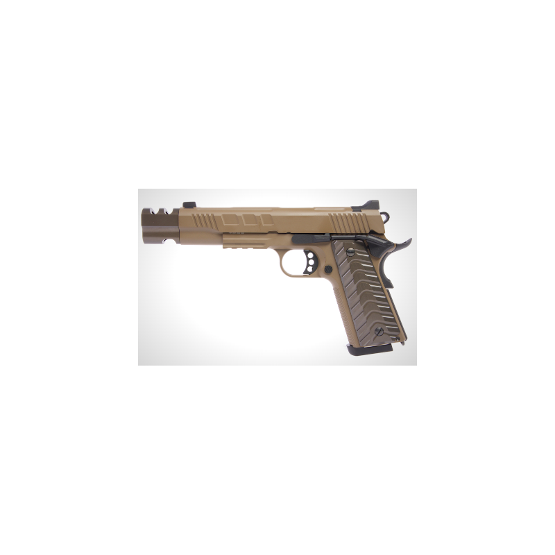 Colombisports - PISTOLET 6MM KP-16 COMPENSATEUR GAZ TAN