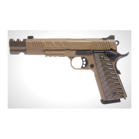 Colombisports - PISTOLET 6MM KP-16 COMPENSATEUR GAZ TAN