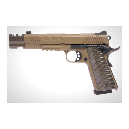 Colombisports - PISTOLET 6MM KP-16 COMPENSATEUR CO2 TAN