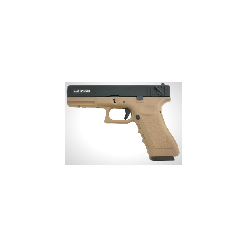 Colombisports - PISTOLET 6MM KP-18 GAZ TAN