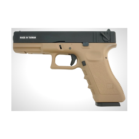 Colombisports - PISTOLET 6MM KP-18 GAZ TAN
