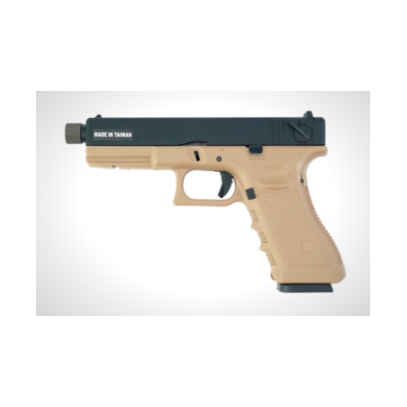 Colombisports - PISTOLET 6MM KP-18 TBC GAZ TAN