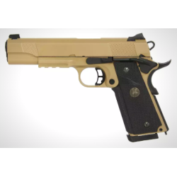 Colombsports - PISTOLET 6MM TAC MASTER GAZ METAL TAN