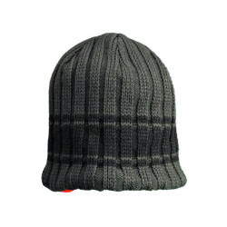 BONNET POLAIRE REVERSIBLE VERT/ORANGE FLUO