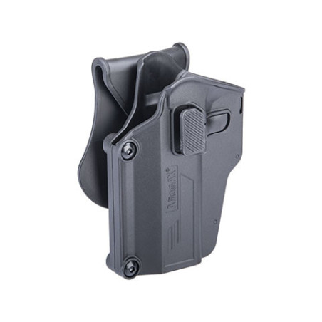 HOLSTER RIGIDE AMOMAX G2 UNIVERSEL GAUCHER NOIR