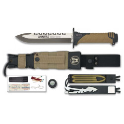 COUTEAU DROIT DE SURVIE K25 THUNDER II