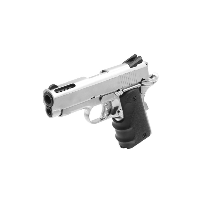 Réplique pistolet airsoft 1911 Mini silver gaz GBB