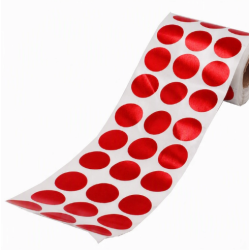 GOMMETTES CENTRE DE CIBLE ROUGE DIAM 25MM X 900