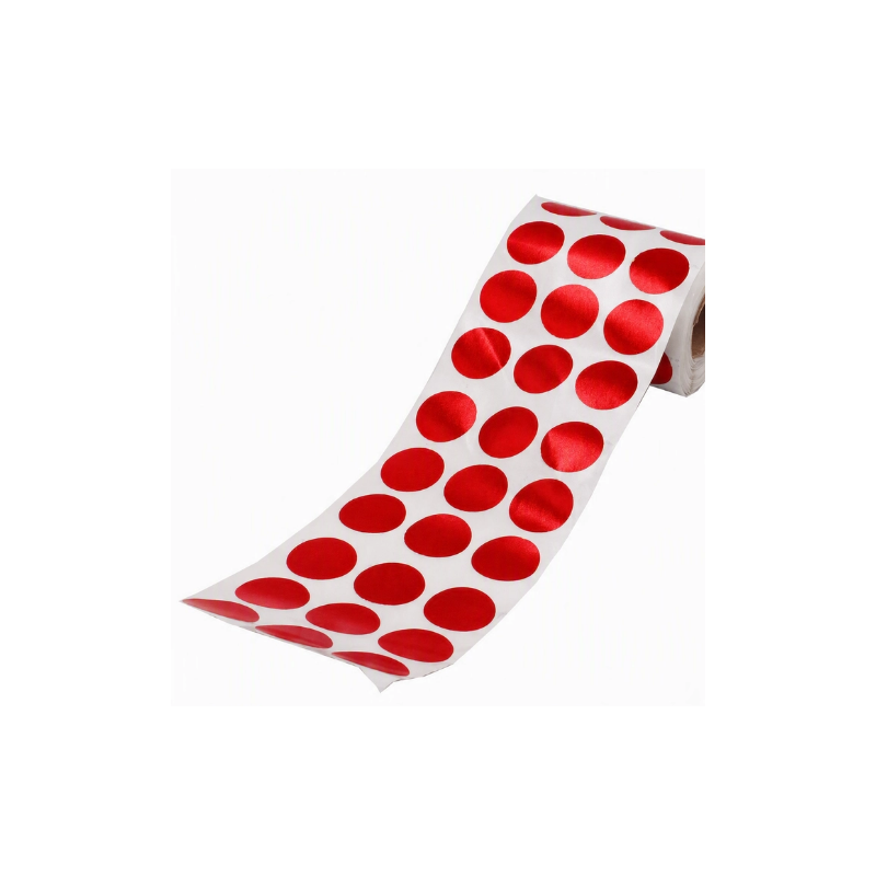 GOMMETTES CENTRE DE CIBLE ROUGE DIAM 25MM X 900