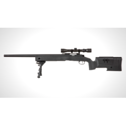 COLOMBISPORTS - REPLIQUE LONGUE 6MM SA-S02 CORE SNIPER LUNETTE ET BIPIED NOIRE